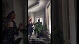 Fantasia & her mother Diane sanging to the house plant. Do you talk or sing to your plants?