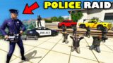 Franklin's POLICE RAID on GOVERNOR HOUSE in GTA 5 | SHINCHAN and CHOP
