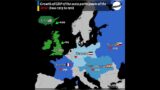 Growth of GDP of the main participants of WW1 from 1913 to 1918! #map #ww1 #economy #youtubeshorts