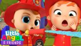 Heroes to the Rescue | Boo Boo Accidents Song! | Baby John's | @LittleAngel And Friends Kid Songs