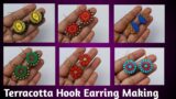 How To Make 6 Pairs Of Terracotta Hook Earrings #terracottajewellerymaking #terracotta #howtomake