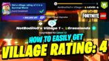 How to EASILY Get a Village Rating of 4 in a Survival World – Fortnite LEGO Quest