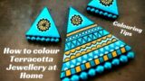 How to colour Terracotta Jewellery at Home| Colouring Tips and Techniques| Paint Brush