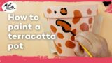 How to paint a terracotta pot