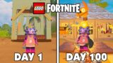 I Spent 100 Days in Lego Fortnite, Here's What Happened…