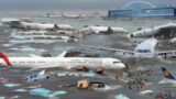 In The Blink of Eyes..Sinking Airport! Most Horrific Flash Flooding, Storm hit US, Australia, India