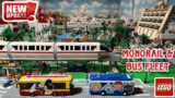 LEGO WALT DISNEY WORLD TRANSPORTATION UPDATE – Monorail & Bus Fleet.