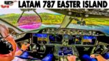 Latam Boeing 787 Cockpit to Easter Island + A321 flights