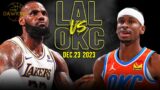 Los Angeles Lakers vs OKC Thunder Full Game Highlights | December 23, 2023 | FreeDawkins