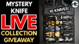MYSTERY KNIFE COLLECTION GIVEAWAY LIVE! 10 KNIVES! + Knives & Knonsense