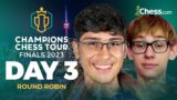 Magnus v Wesley & Fabiano v Hikaru Battle to Top The Table! Champions Chess Tour Finals 2023 Day 3
