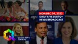 Mon, December 4, 2023 Daily LIVE LGBTQ+ News Broadcast | Queer News Tonight