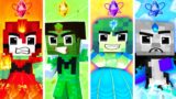 Monster School :  Zombie  x Squid Game Doll Hot and Cold and Water – Minecraft Animation