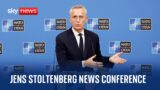 NATO Secretary General Jens Stoltenberg holds news conference in Brussels