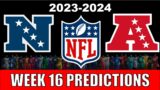 NFL Week 16 Game Predictions 2023! Predicting Every Matchup