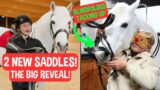 PANDA'S NEW SADDLES + TACKING UP BLINDFOLDED! VLOGMAS