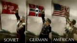 Planting the Soviet Flag vs German, Chinese, American Flags – Call of Duty World at War Ending