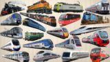 Railway Vehicles, Trains and Subways Name | High-Speed Train, Monorail, Funicular, Maglev, Subway