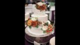 Rinlong 3Pcs Rustic Terracotta Cake Decorating Flowers Set Wedding Cake Topper