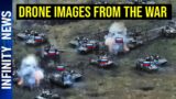 Russian Tanks Trying to Cross the Minesweeper Here's What Happened! Drone Images from the War
