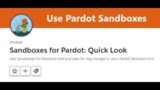 Sandboxes for Pardot: Quick Look | Use Pardot Sandboxes #salesforce #sandbox #trailhead #solution