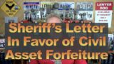 Sheriff Letter IN FAVOR of Civil Asset Forfeiture