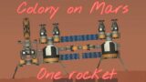 Space colony on Mars | One rocket | No mods | Space base | Blueprint of rocket | Space simulator!