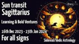 Sun Transit in Sagittarius | Dec16, 2023 – Jan 15, 2024 | Vedic Astrology Predictions #astrology