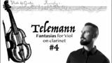 Telemann Fantasia No. 4 clarinet in A