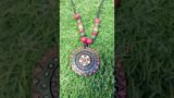 Terracotta round pendent neckless..#youtubeislife #annimal#terracotajewellery handmade#art#art#craft