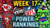 The Official NFL Week 17 Power Rankings 2023! ('Fins Up! 'Boys Down!) || TPS