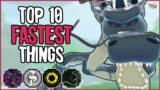 Top 10 FASTEST Abilities in Shindo Life | Shindo Life Tier List