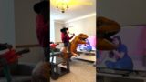 Troublemaker GIANT TREX Attack Dinosaur Funny Video JURASSIC PARK In Real Life Nerf War Prank #funny