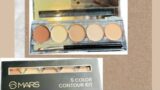 Unboxing MARS 5 Shade Matte Finish Waterproof Contour Palette Concealer.