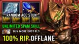 WTF Endless Spam Skill Wind Waker + Aghanim Random AoE Stun Sand King 100% Deleted Offlane Dota 2