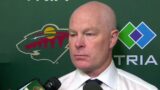 Wild head coach John Hynes spoke after loss to Vancouver