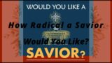 Would You Like a Savior?: How Radical a Savior Would You Like?