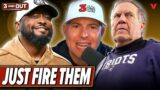 ZERO chance Bill Belichick & Mike Tomlin will be traded by Patriots & Steelers | 3 & Out