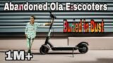 "Abandoned Ola E-scooters: Buried in Dust and Bird Droppings"