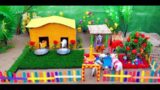 "Farmyard Fantasia: Handcrafted Diorama with Livestock and Country Elegance"