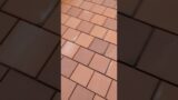 terracotta floor cooling tiles  with joint filling and side cutting