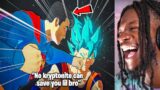 When GOKU and SUPERMAN ran the greatest DEATH BATTLE fade of all time (REACTION)