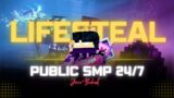 MINECRAFT LIVE | LIFESTEAL | PUBLIC SMP ANYONE CAN JOIN #minecraft #shorts