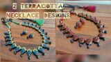 2 Terracotta necklace designs | Terracotta jewellery| Simple & elegant designs