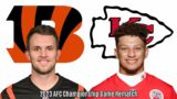 (8-7)Cincinnati Bengals vs. (9-6)Kansas City Chiefs Play-By-Play Reaction