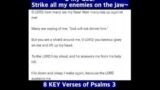 8 KEY Verses of Psalms 3   "O my God! Strike all my enemies on the jaw~!" #bibleverse #shorts