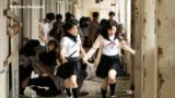A zombie virus outbreak occurs in a school, and surprisingly, all the survivors are female students.