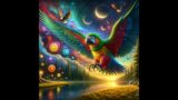 AI-Generated Artwork Evolution: From Macaw to Cosmic Dreamscape