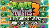 All Plants, Zombies and Boosts 2024 Soft Launch | Plants vs. Zombies 3: Welcome to Zomburbia