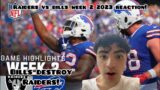 BILLS DESTROY RAIDERS! Las Vegas Raiders vs. Buffalo Bills Highlights | NFL 2023 Week 2 REACTION